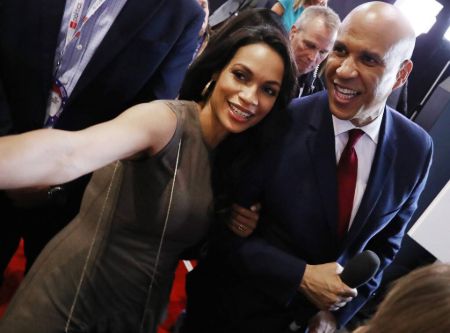 Rosario Dawson clicks a selfie with boyfriend Cory Booker.